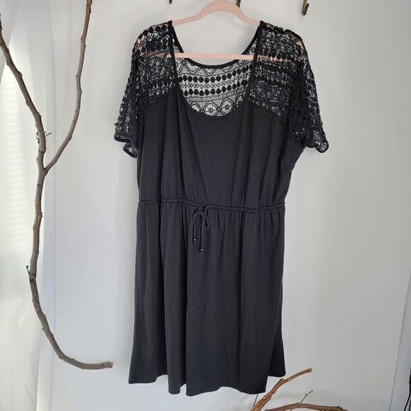 Lane briant black summer dress cover up - Picture 1 of 8